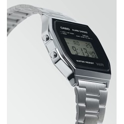 Casio - Montre Unisex Digitale avec Bracelet en Acier Inoxydable-A159WA-1D
