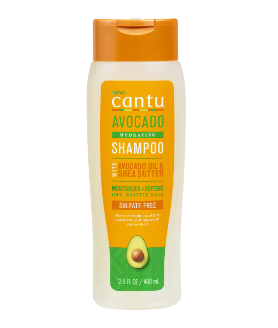 Cantu -  Avocado Sulfate Free Shampoo with Avocado Oil Shea Butter, 13.5 Fl Oz (400ml)
