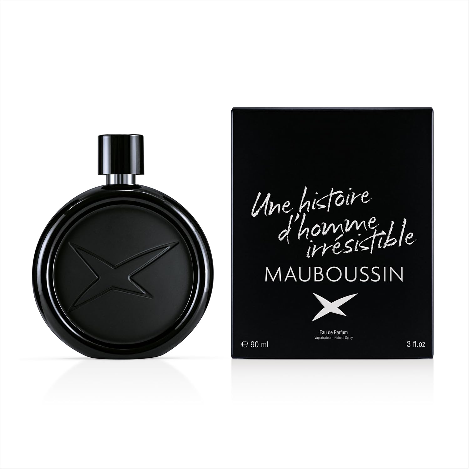 Mauboussin - Une Histoire d'Homme Irrésistible 90ml - Eau de Parfum Homme - Senteur Boisée & Fraîche